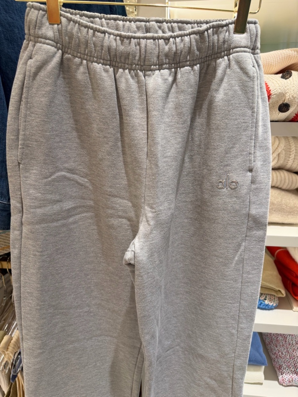 ALO Yoga Light Gray Track Pants